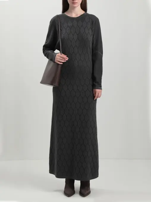 Платье из шелка и кашемира FREE AGE