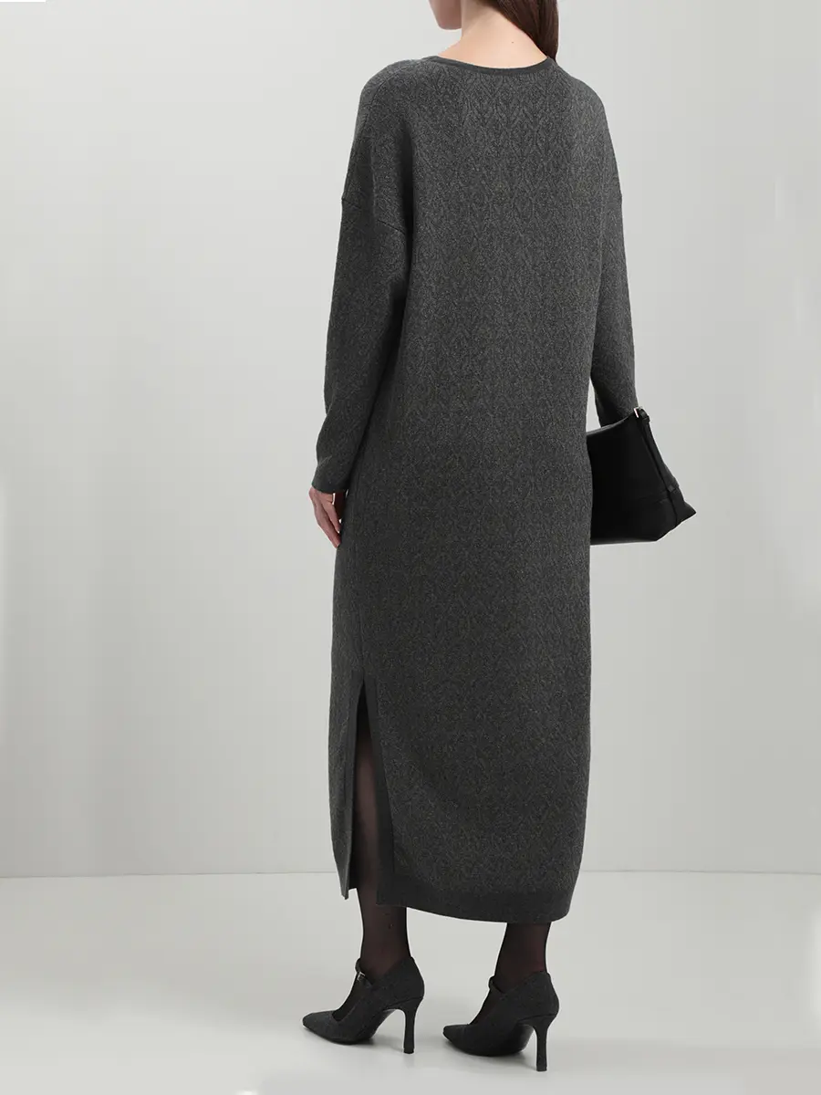 Платье из шелка и кашемира