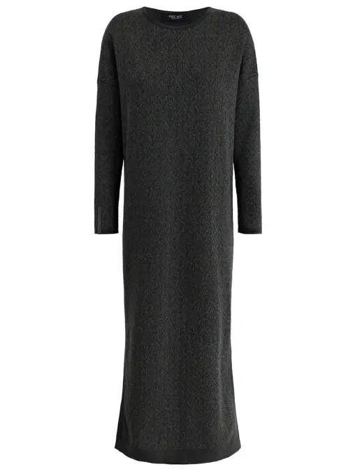 Платье из шелка и кашемира FREE AGE