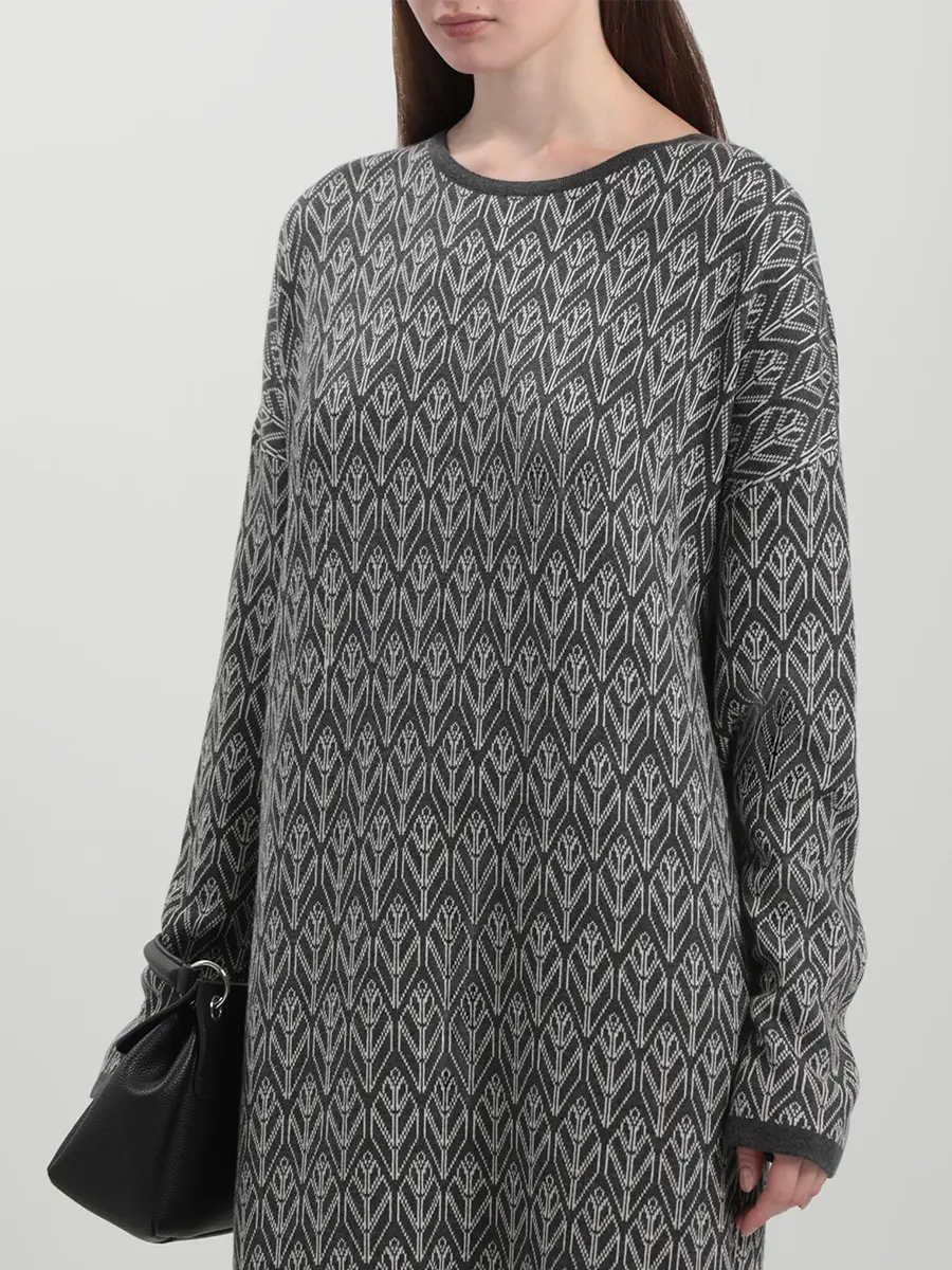 Платье из шелка и кашемира