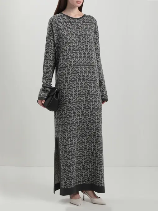 Платье из шелка и кашемира FREE AGE