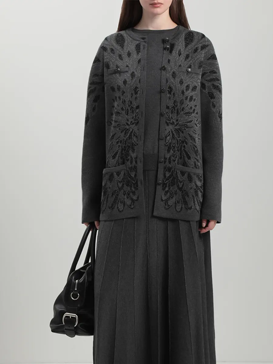 Кардиган из шелка и кашемира