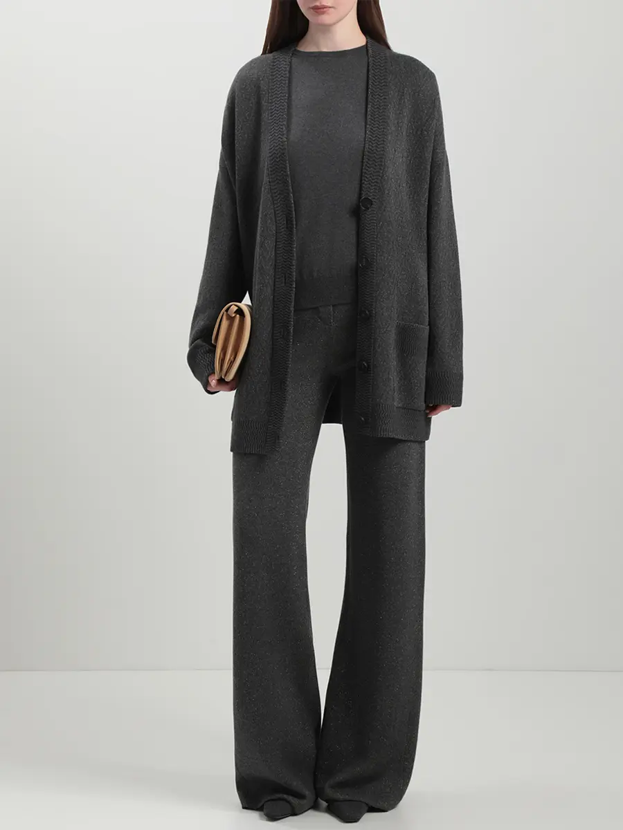 Брюки из шелка и кашемира