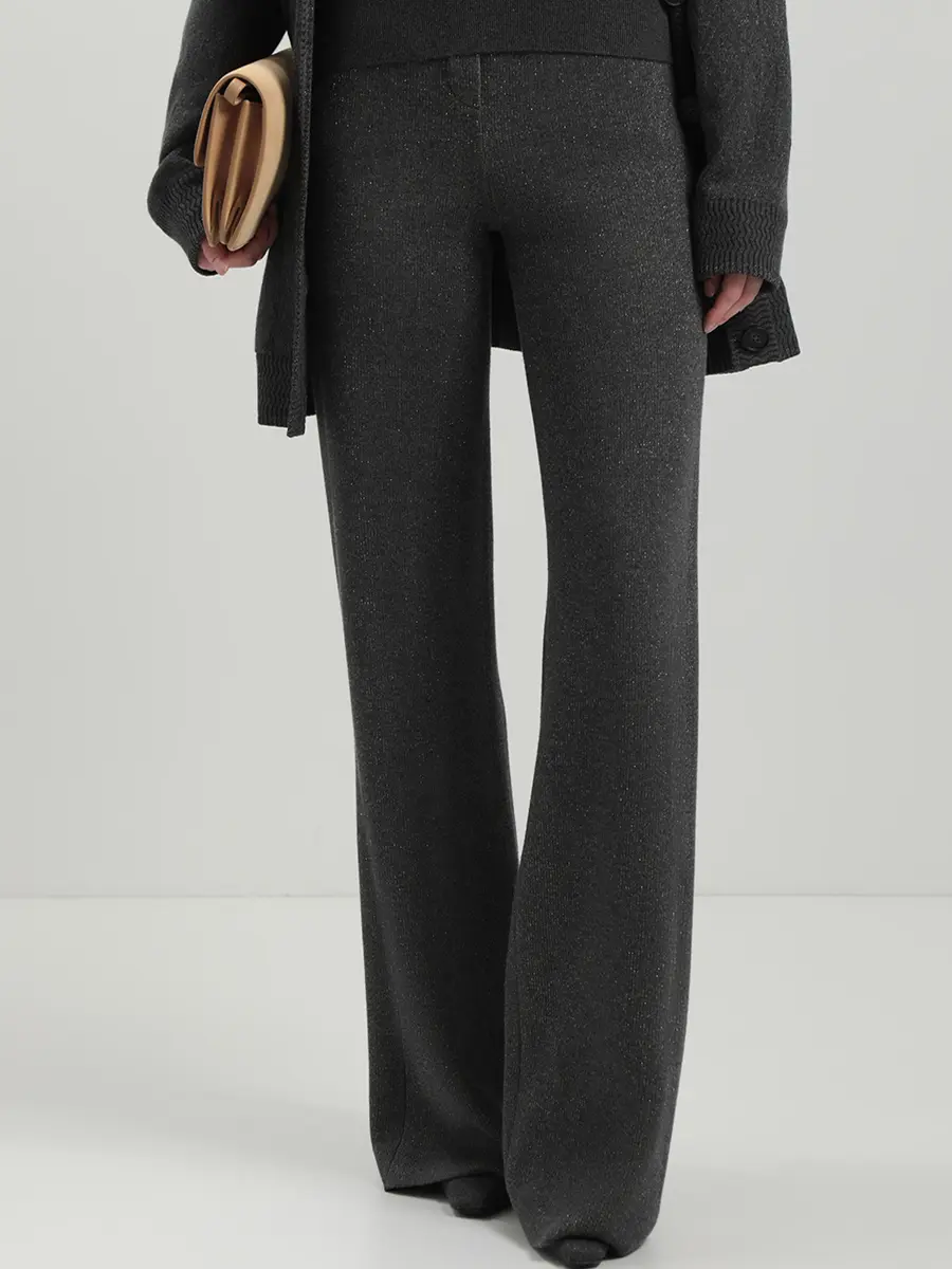 Брюки из шелка и кашемира