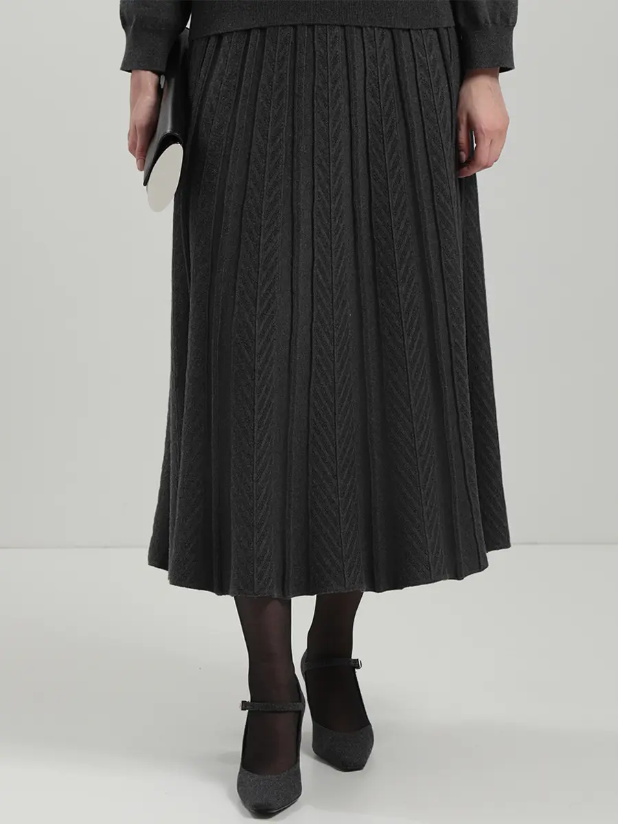 Юбка из шелка и кашемира