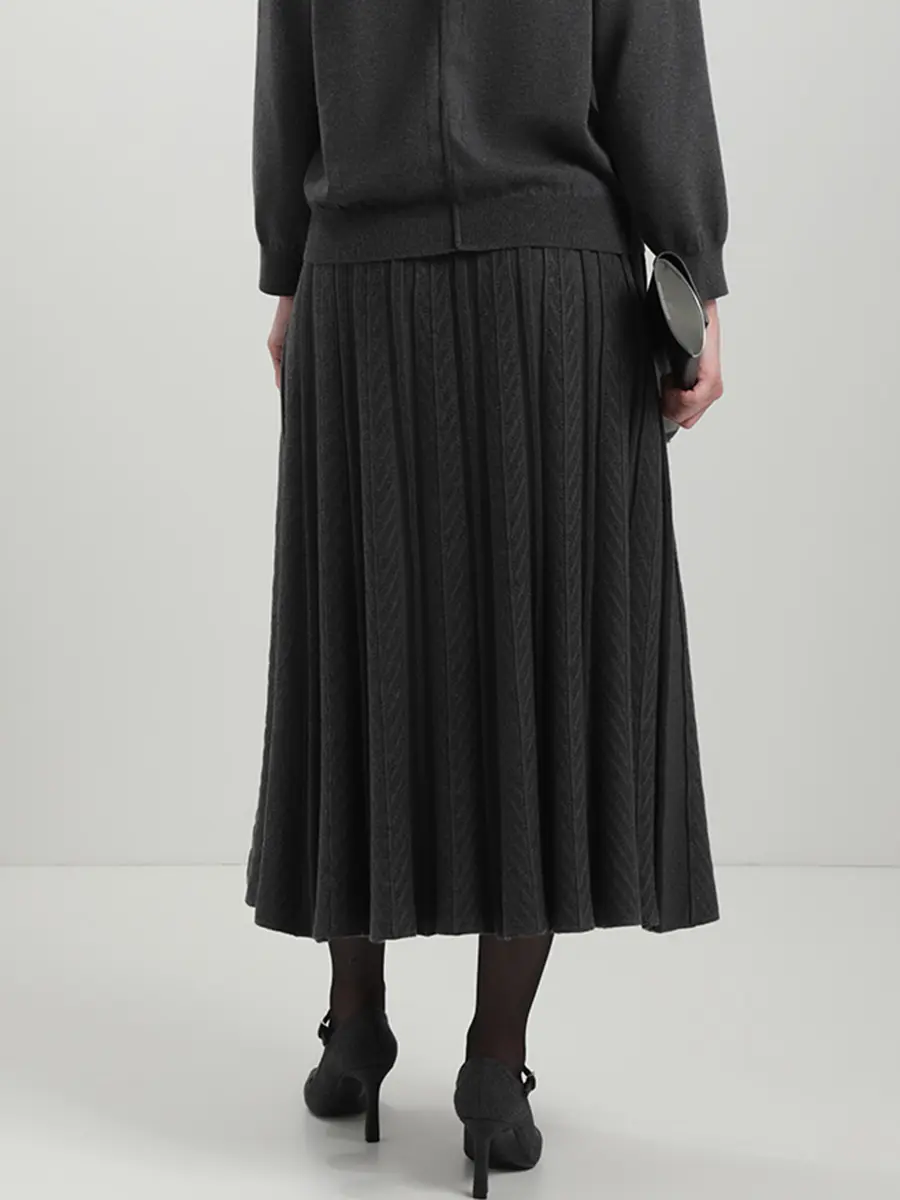 Юбка из шелка и кашемира