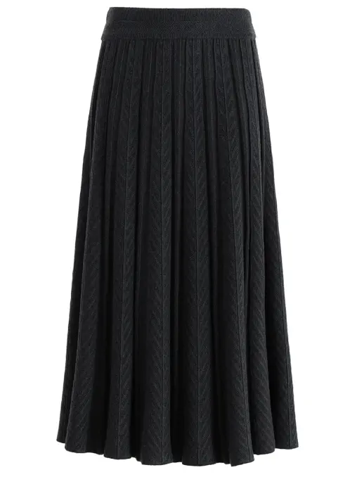 Юбка из шелка и кашемира FREE AGE