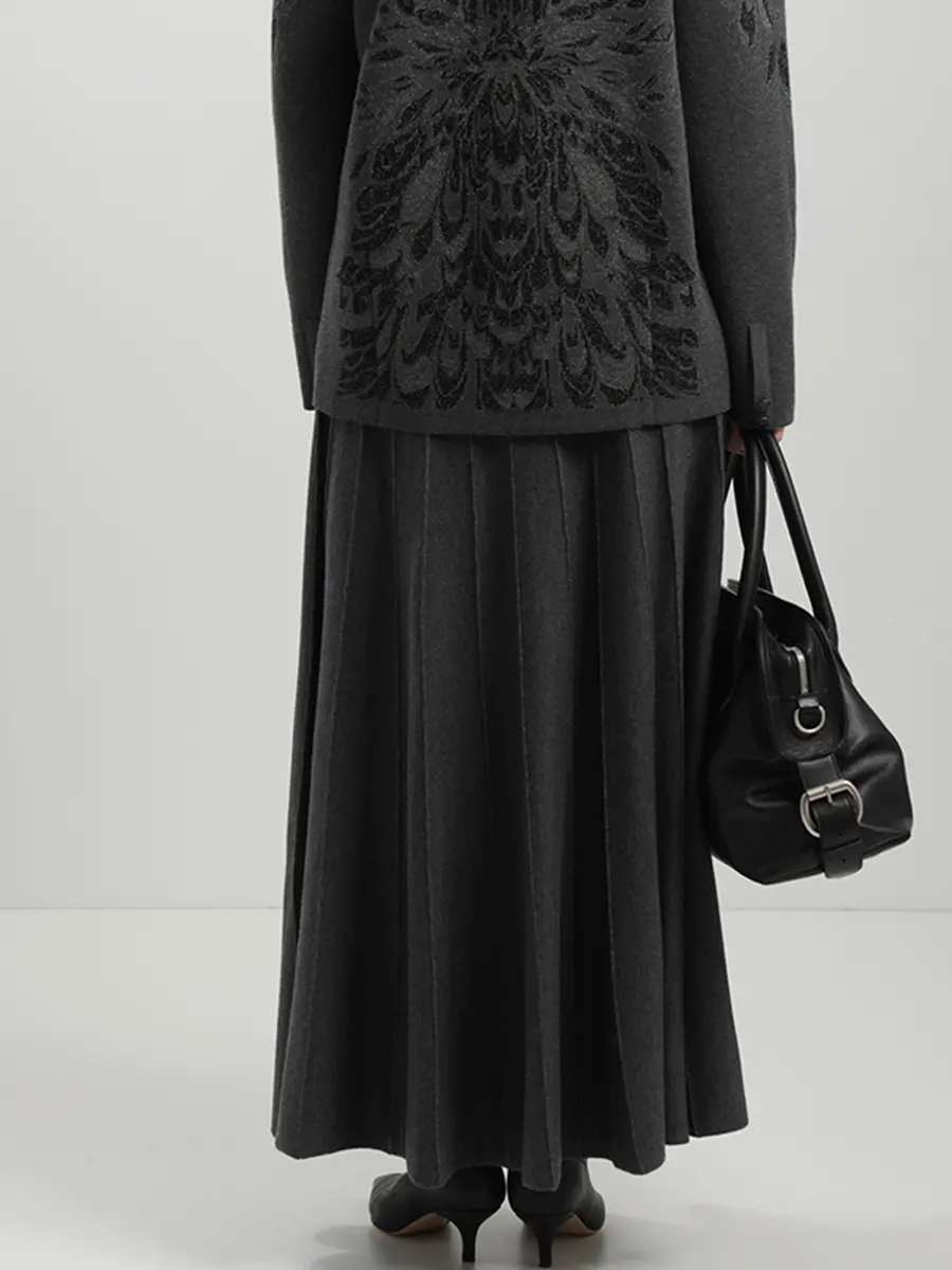 Юбка из шелка и кашемира