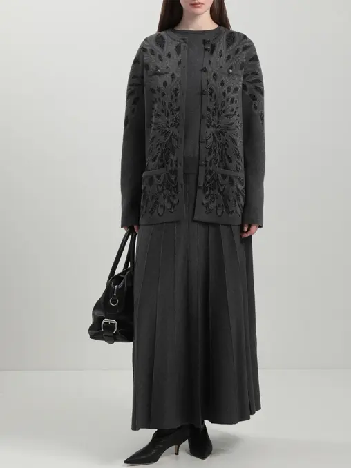 Юбка из шелка и кашемира FREE AGE