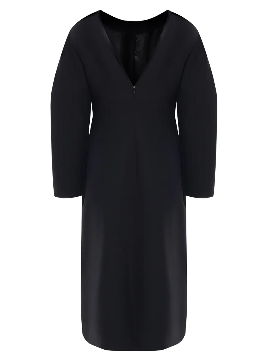 Платье из вискозы и шерсти