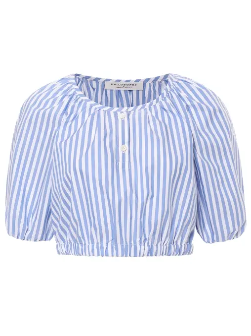 Блуза в полоску PHILOSOPHY DI LORENZO SERAFINI