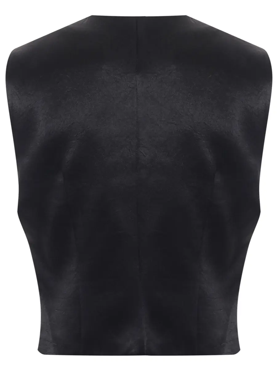 Жилет однотонный