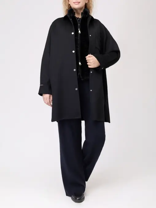 Жилет шерстяной с мехом норки MANZONI 24