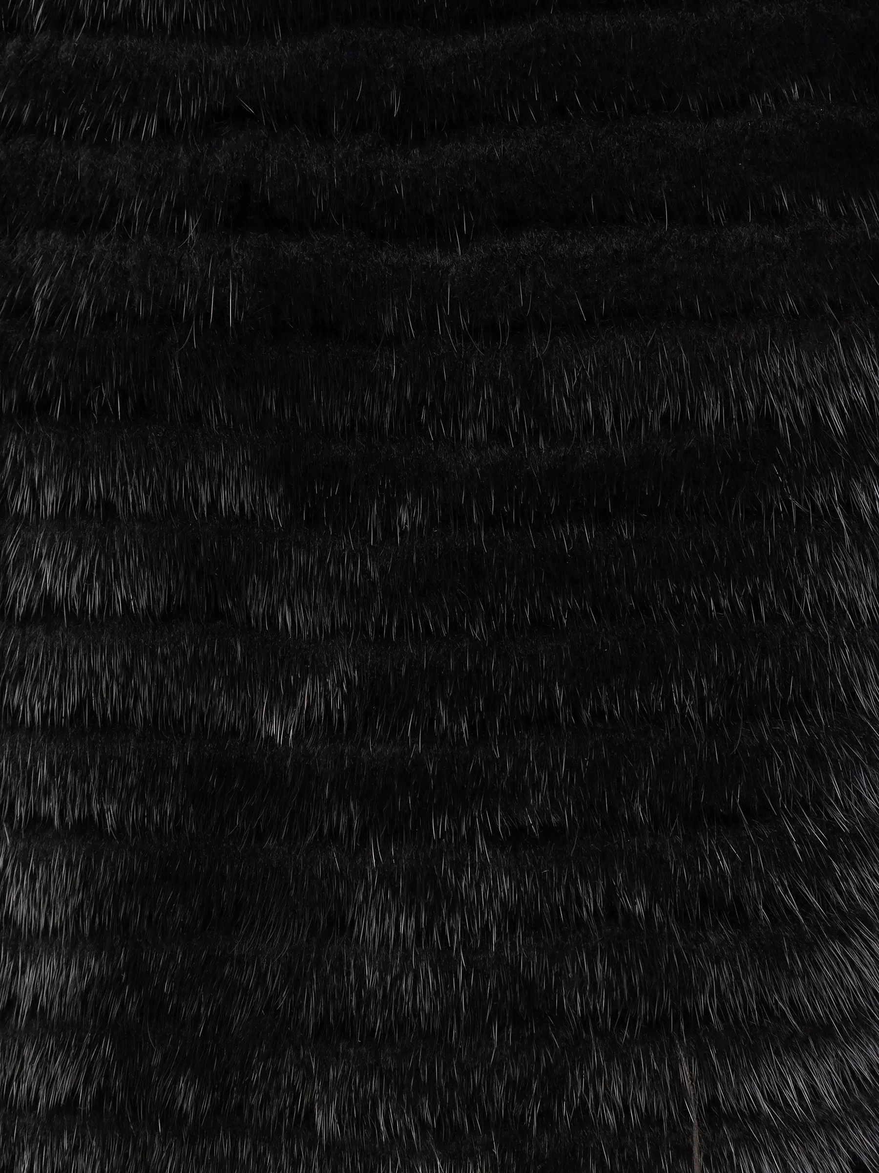 Жилет шерстяной с мехом норки