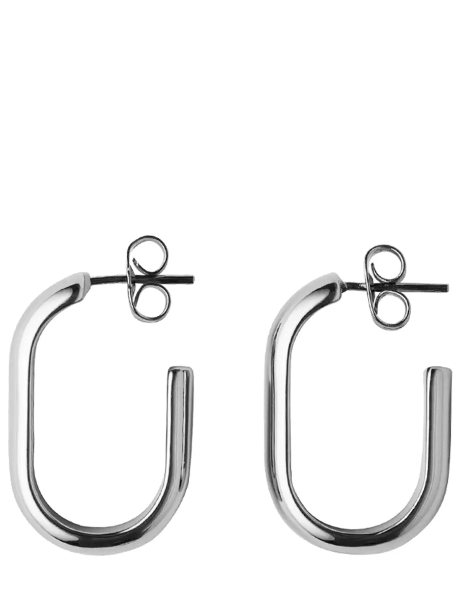 Серьги овальные