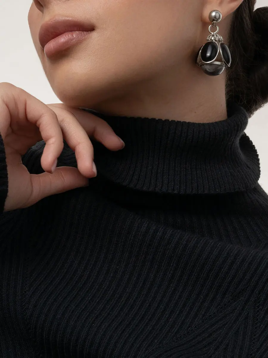 Серьги комбинированные