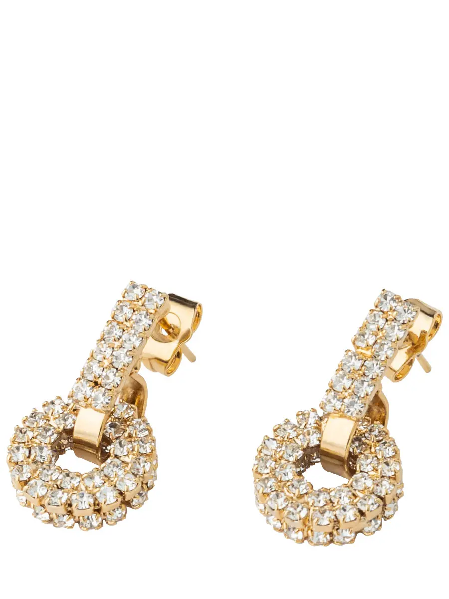 Серьги со стразами