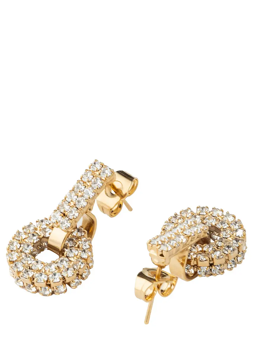 Серьги со стразами