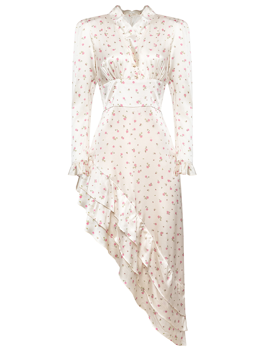 Платье шелковое