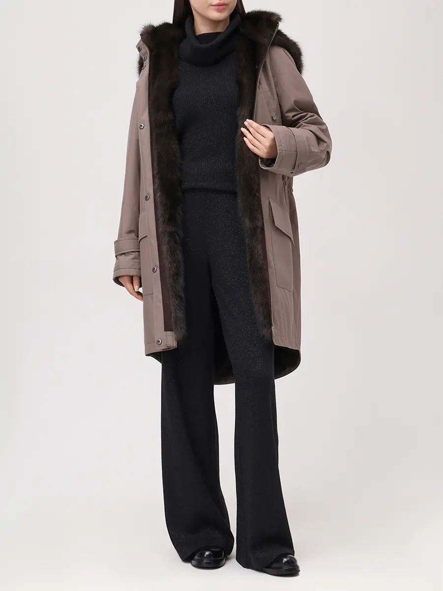 Парка Nicole с мехом соболя