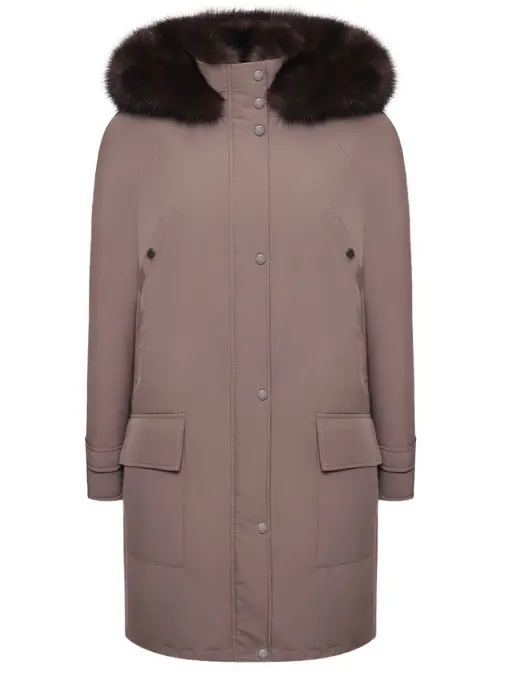 Парка Nicole с мехом соболя BLACK SABLE