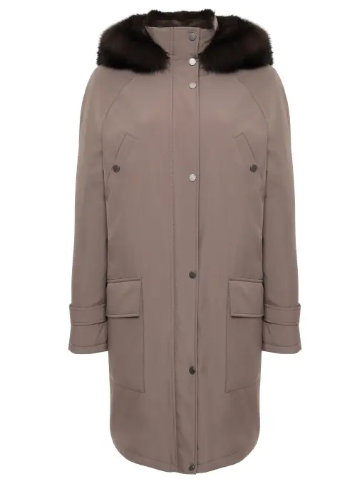 Парка Nicole с мехом соболя Enigma Black BLACK SABLE