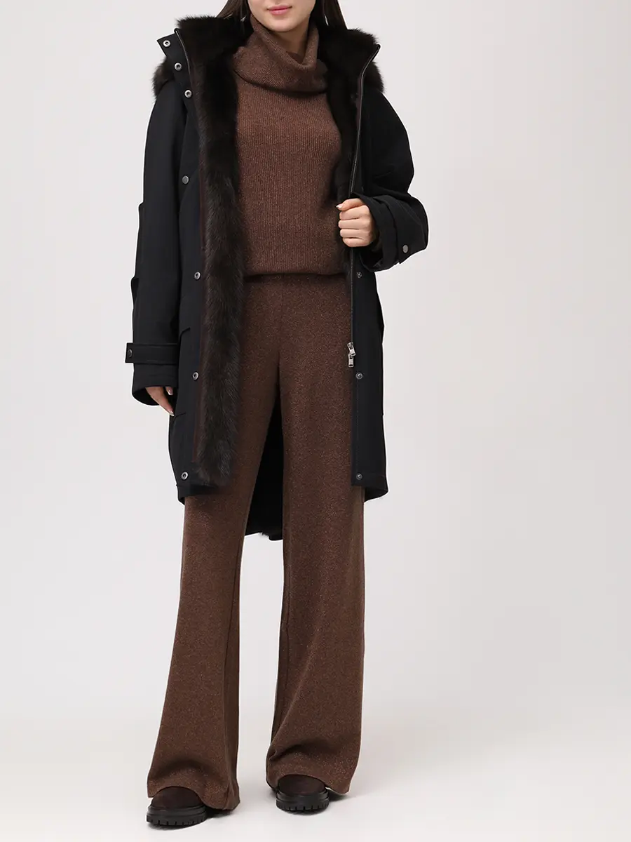 Парка Nicole с мехом соболя