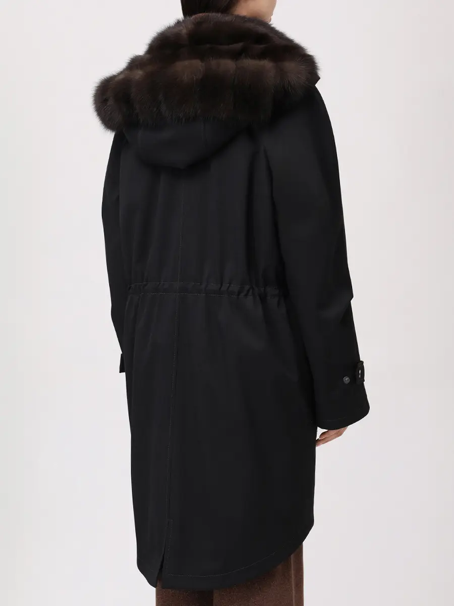 Парка Nicole с мехом соболя