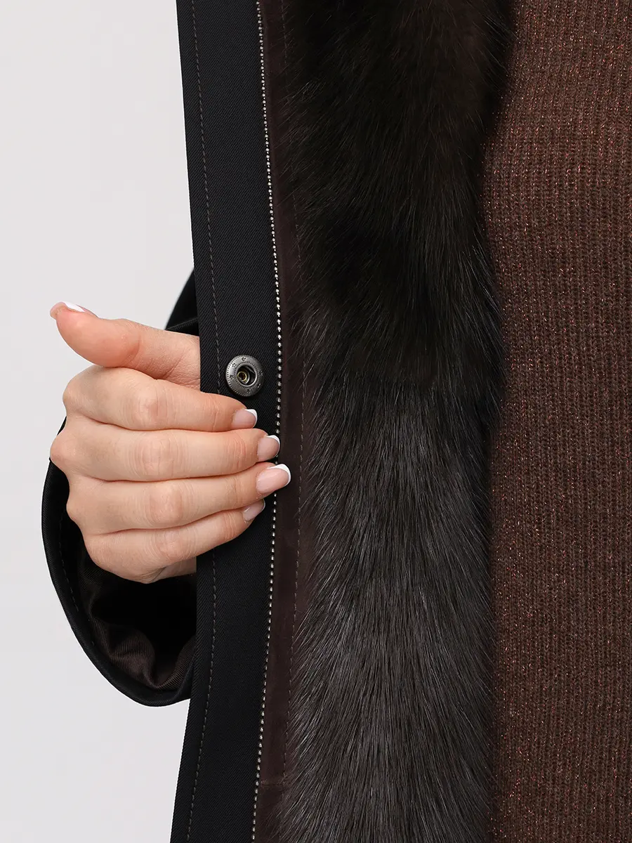 Парка Nicole с мехом соболя