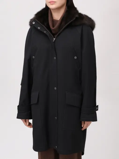 Парка Nicole с мехом соболя BLACK SABLE