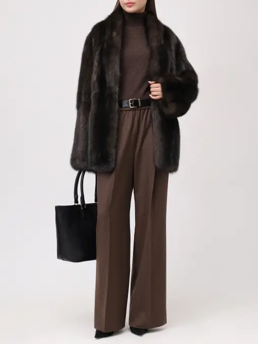 Шуба соболиная BLACK SABLE