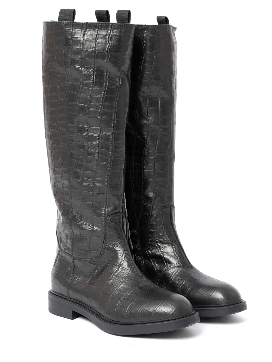 Сапоги кожаные