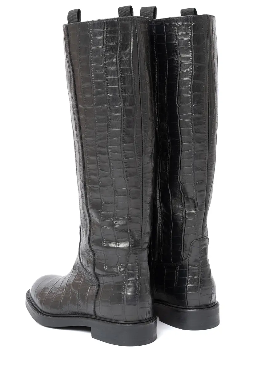 Сапоги кожаные