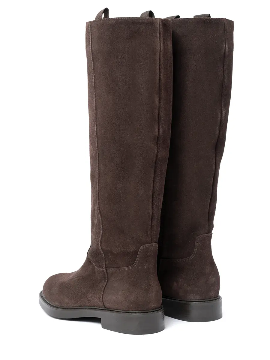 Сапоги замшевые