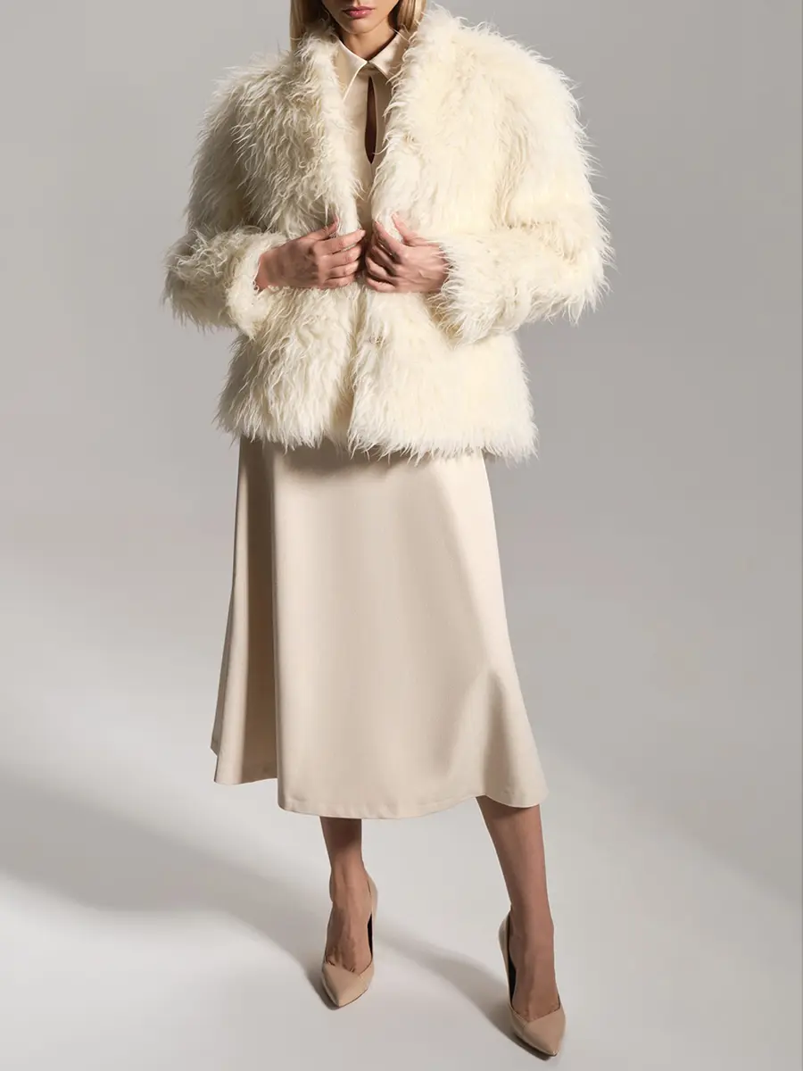 Шуба из натуральной шерсти