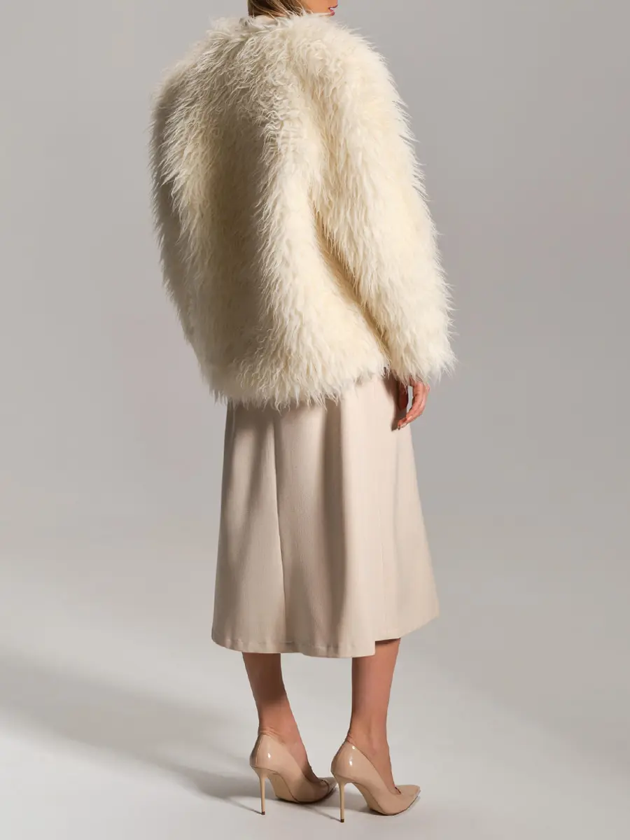 Шуба из натуральной шерсти