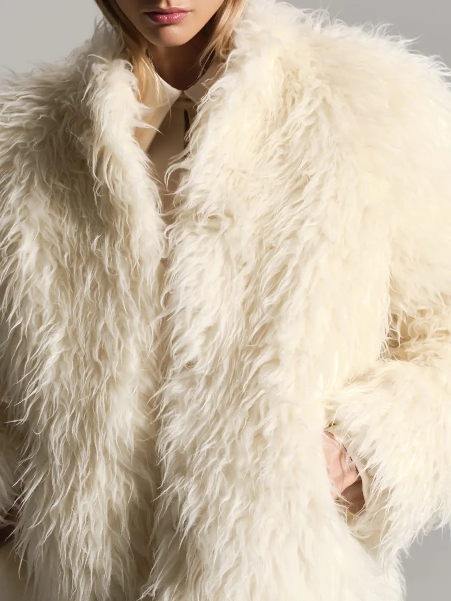 Шуба из натуральной шерсти