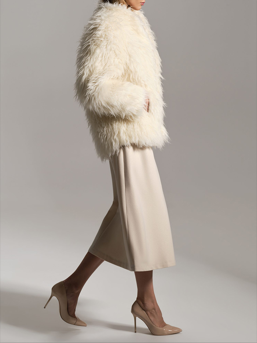 Шуба из натуральной шерсти