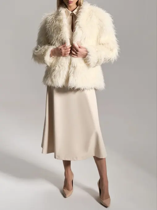 Шуба из натуральной шерсти AMMONIT