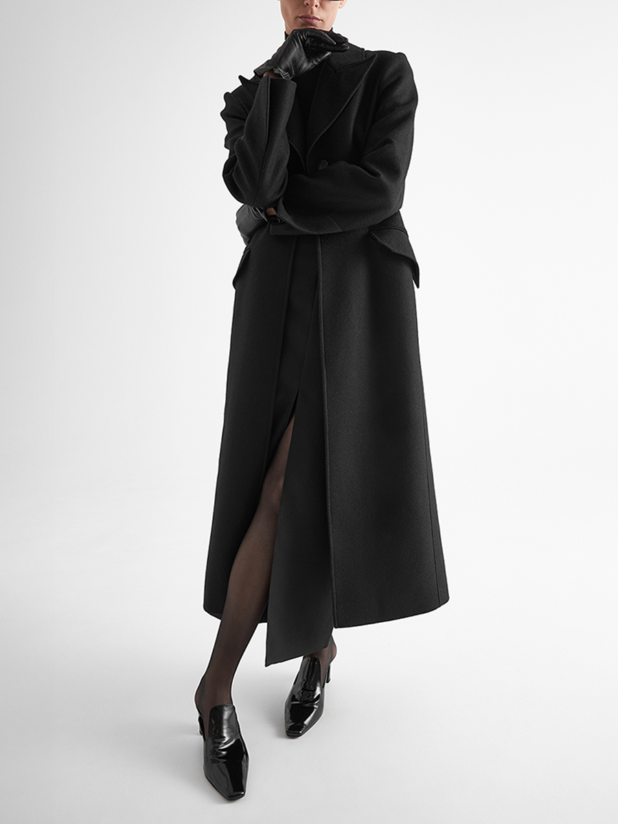 Пальто шерстяное