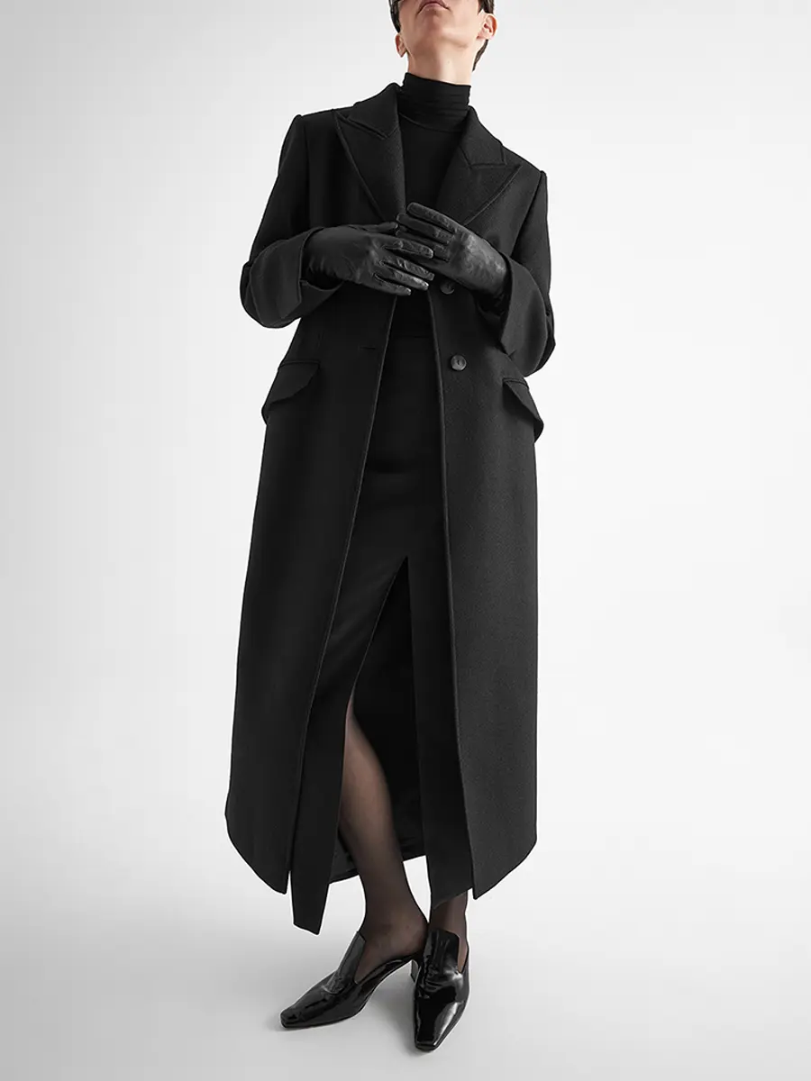 Пальто шерстяное