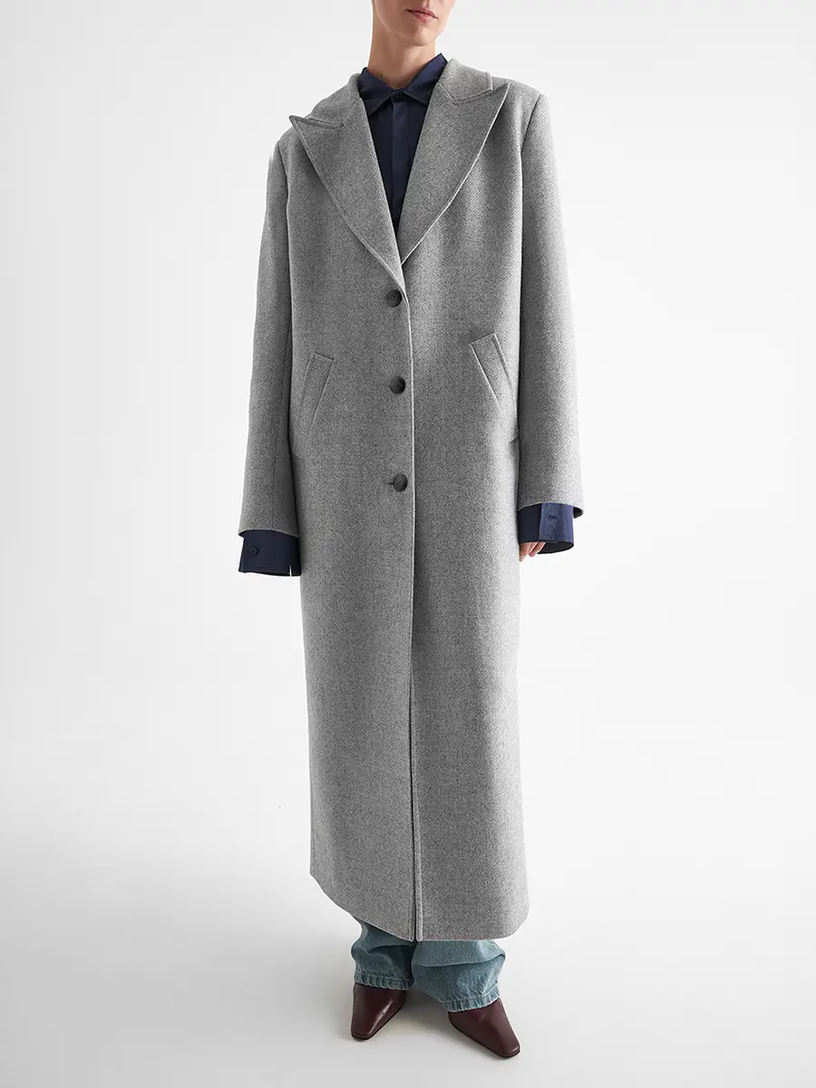 Пальто шерстяное