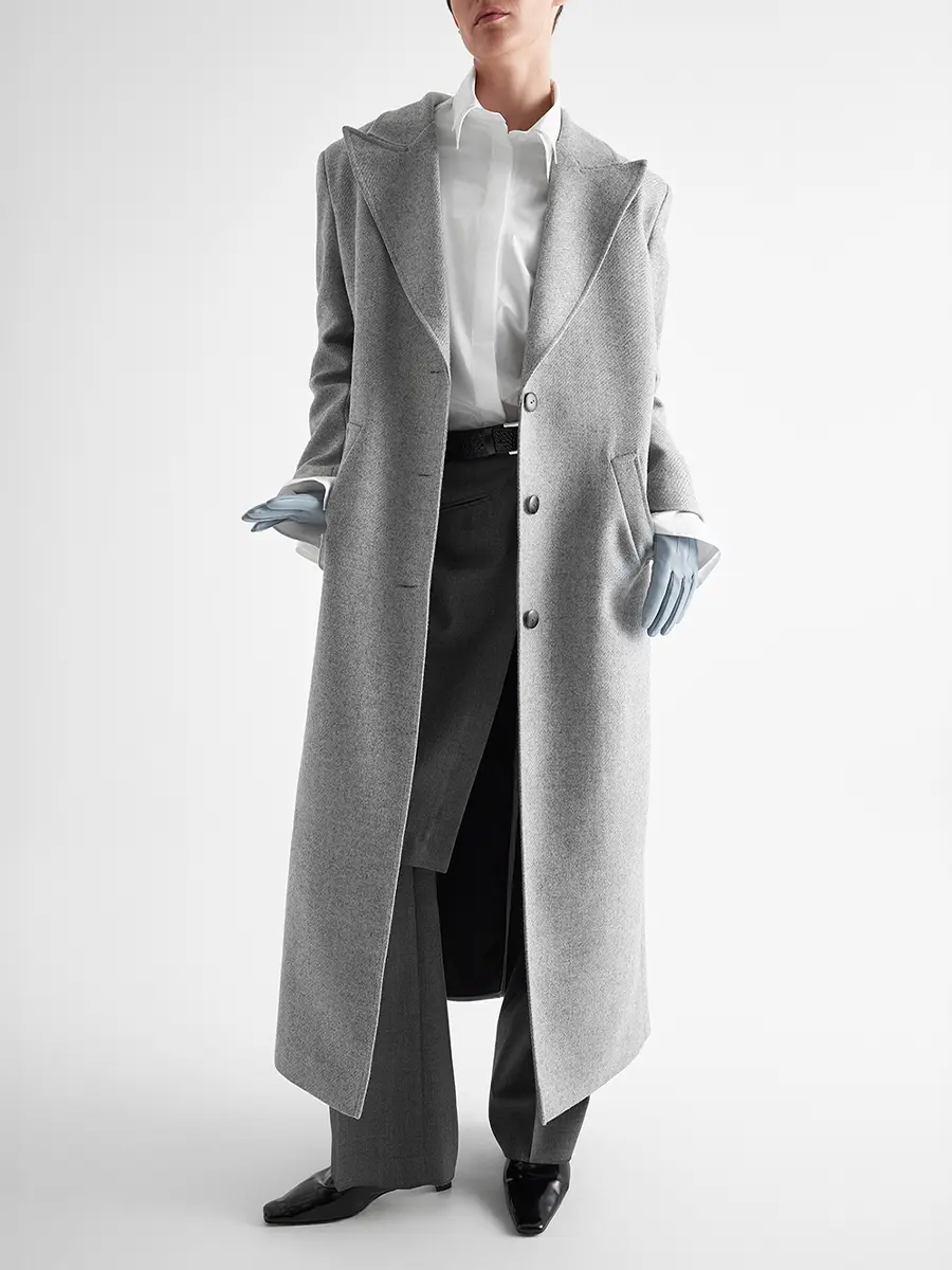 Пальто шерстяное