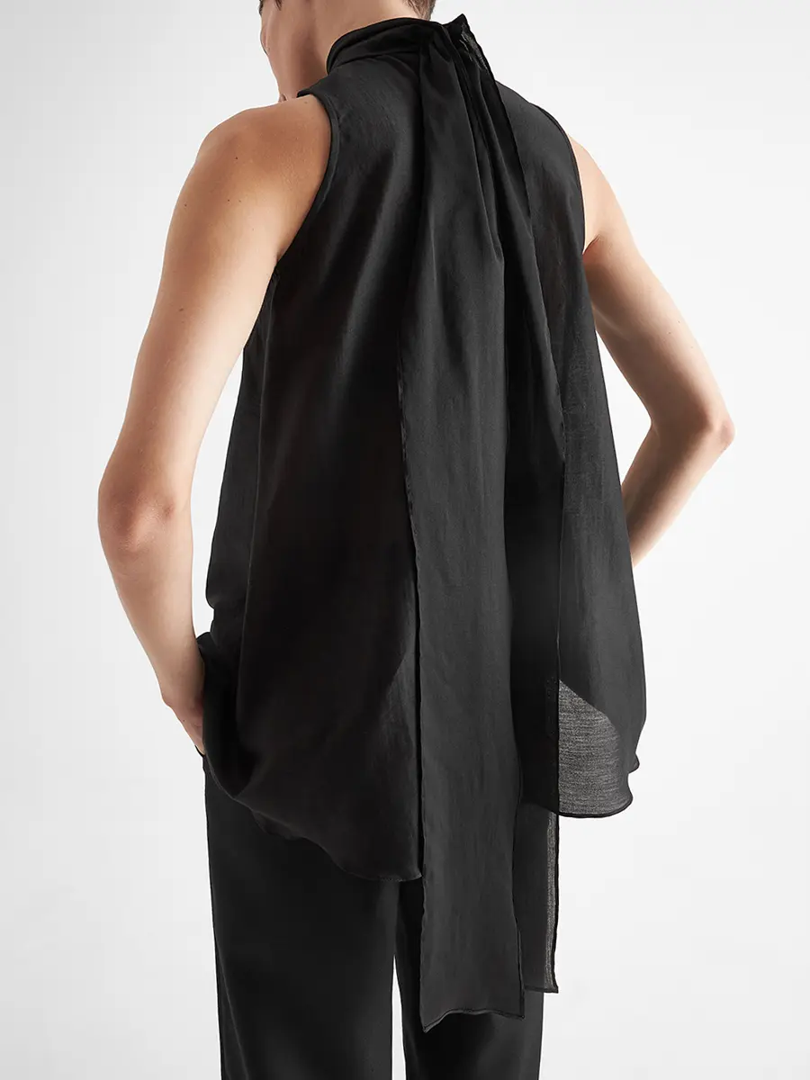 Блуза из шелка и хлопка