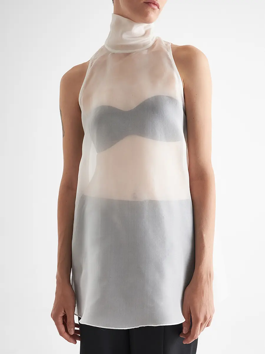 Блуза из шелка и хлопка