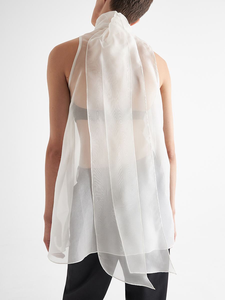 Блуза из шелка и хлопка