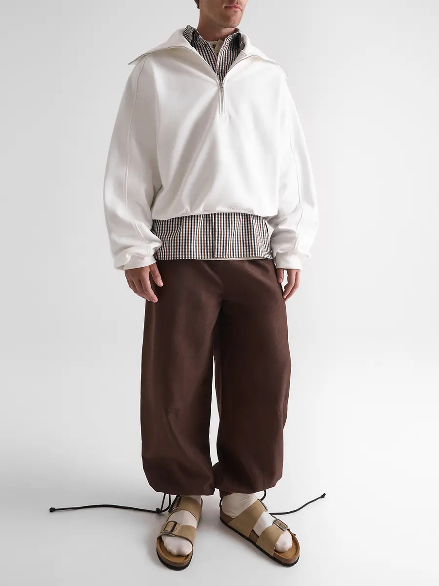 Брюки однотонные