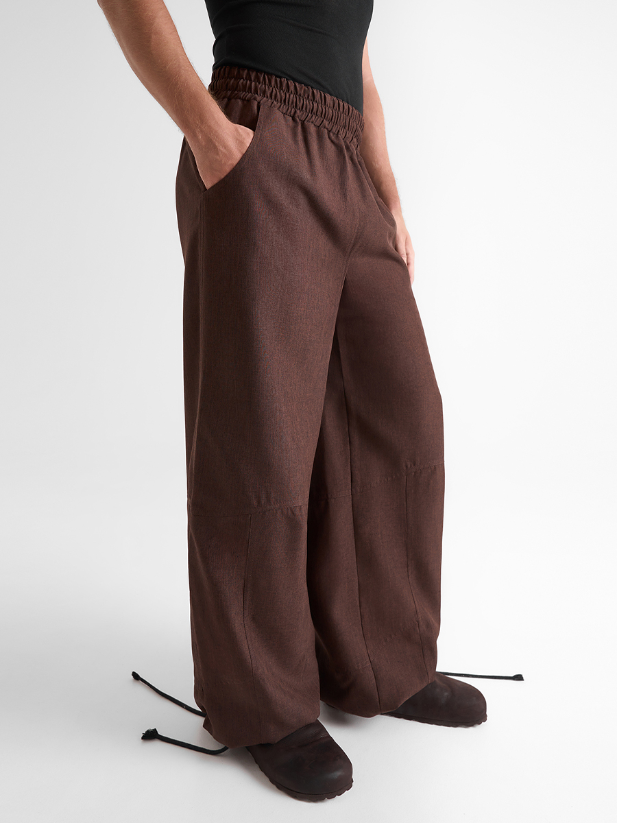 Брюки однотонные