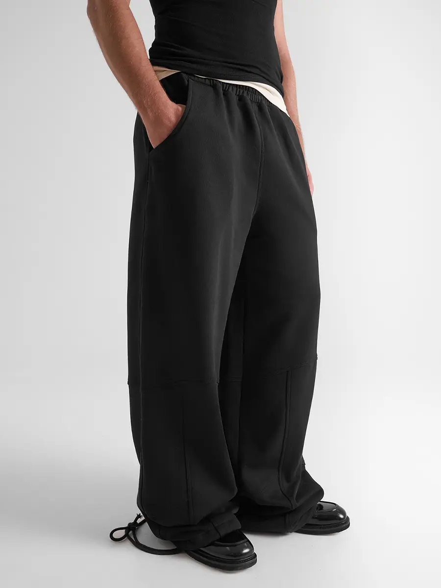 Брюки однотонные