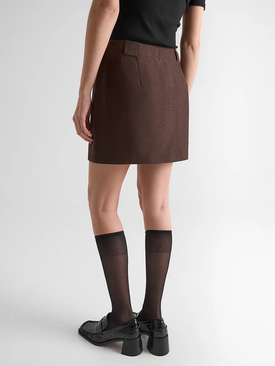 Юбка однотонная